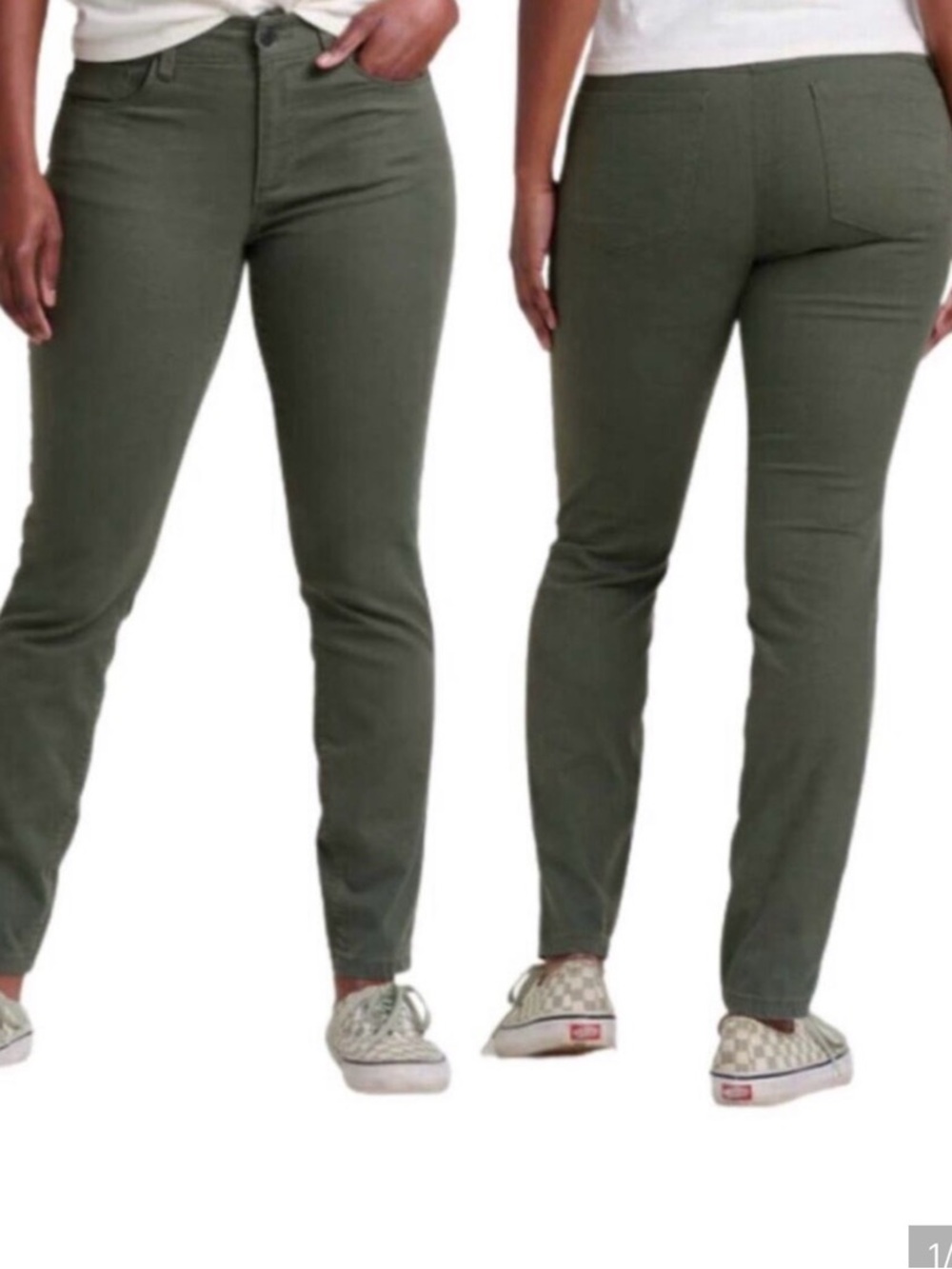 Toad&Co Olive Green Straight Leg Pants